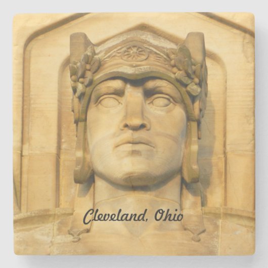 Art Deco Bridge Face (Cleveland) Steinuntersetzer (Vorderseite)