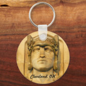 Art Deco Bridge Guardian (Cleveland) Schlüsselanhä Schlüsselanhänger (Vorderseite)