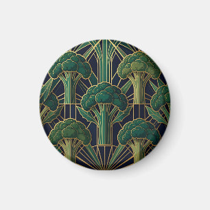 Art Deco Brokkolimuster Magnet