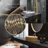 Art Deco Bronze Black Keramikknauf