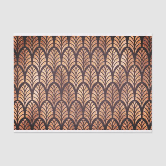 Art Deco Bronze Decoupage Tissue Paper Seidenpapier (Vorderseite)