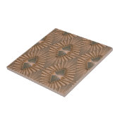 Art Deco Bronze Diamantmuster Fliese (Seite)