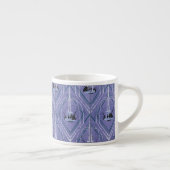 Art-Deco-Brunnen in Blau Espressotasse (Rechts)