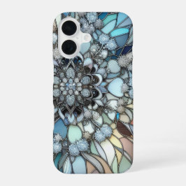 Art Deco Buntglasmosaik iPhone 16 Hülle