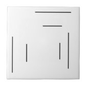 Art Deco Burst Matching Keramik Tile Fliese (Vorderseite)