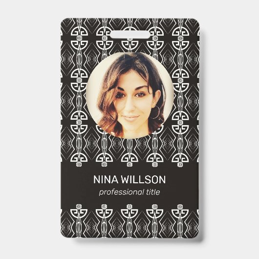 Art Deco Business-ID Ausweis (Front)