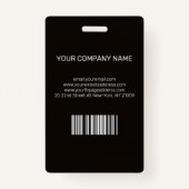 Art Deco Business-ID Ausweis (Rückseite)