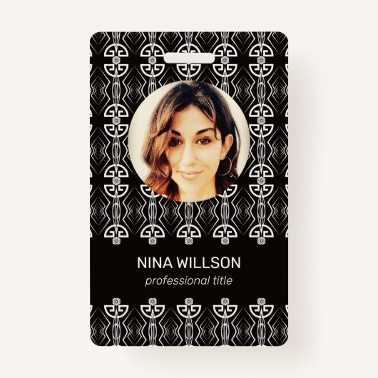 Art Deco Business-ID Ausweis (Vorderseite)