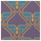 Art Deco Butterflies Stoff (Nahaufnahme)