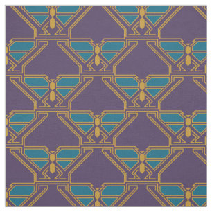 Art Deco Butterflies Stoff