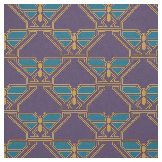 Art Deco Butterflies Stoff (Muster)