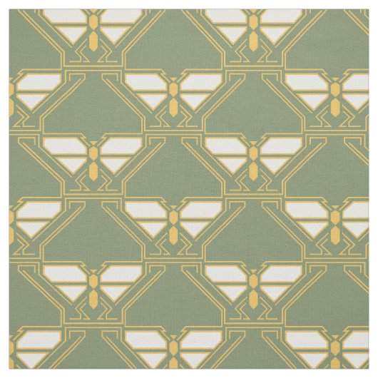 Art Deco Butterflies Stoff (Muster)