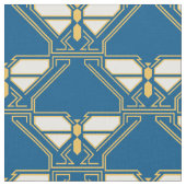 Art Deco Butterflies Stoff (Nahaufnahme)