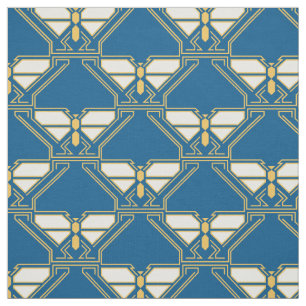 Art Deco Butterflies Stoff