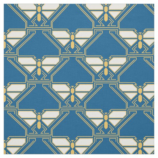 Art Deco Butterflies Stoff (Muster)
