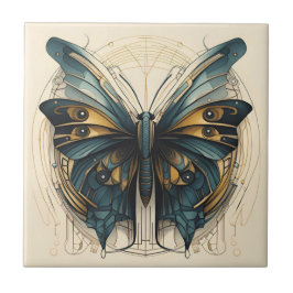 Art Deco Butterfly Fliese