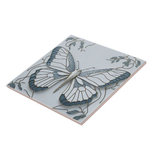 Art Deco Butterfly Keramik Keramik Tile Fliese (Seite)