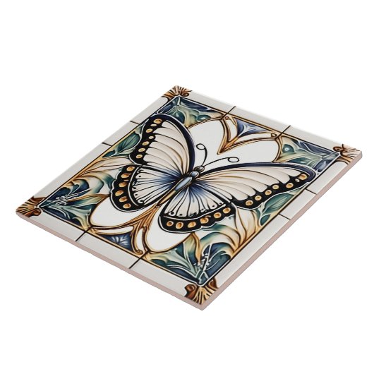 Art Deco Butterfly Keramik Keramik Tile Fliese (Seite)