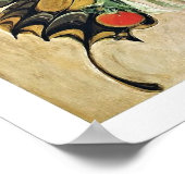 Art Deco Butterfly Lady Poster (Ecke)