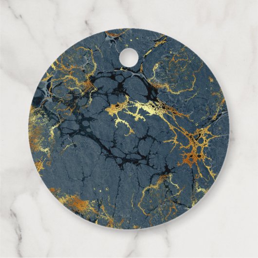 Art Deco Butterfly Monogram "Danke" Geschenkanhänger (Rückseite)