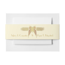 Art Deco Butterfly Monogram Golden Wedding