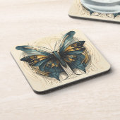 Art Deco Butterfly Untersetzer Set (Linke Seite)