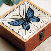 Art Deco Butterfly Wand Deco Art Nouveau Keramik Fliese