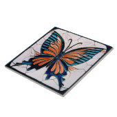 Art Deco Butterfly Wand Deco Art Nouveau Keramik Fliese (Seite)