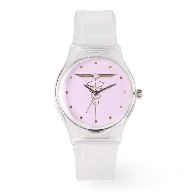 Art Deco Caduceus Armbanduhr (Vorderseite)