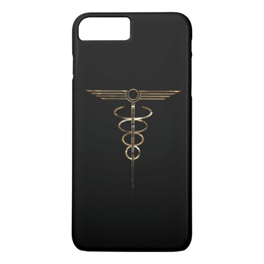 Art Deco Caduceus Case-Mate iPhone Hülle (Rückseite)