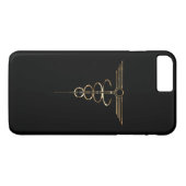 Art Deco Caduceus Case-Mate iPhone Hülle (Rückseite (Horizontal))