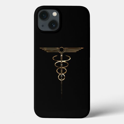 Art Deco Caduceus Case-Mate iPhone Hülle (Rückseite)