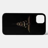 Art Deco Caduceus Case-Mate iPhone Hülle (Rückseite (Horizontal))