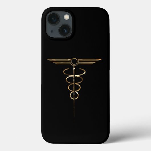 Art Deco Caduceus Case-Mate iPhone Hülle (Rückseite)