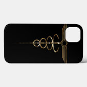 Art Deco Caduceus Case-Mate iPhone Hülle (Rückseite (Horizontal))
