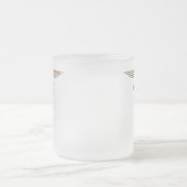 Art Deco Caduceus Mattglastasse (Mittel)