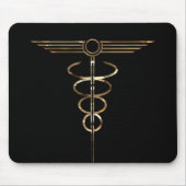Art Deco Caduceus Mousepad (Vorne)