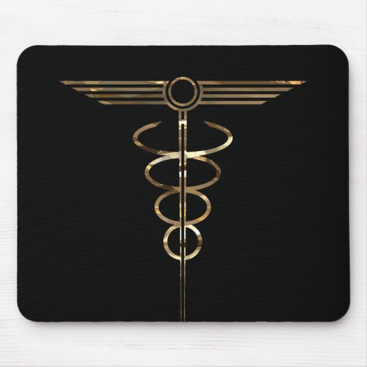 Art Deco Caduceus Mousepad (Vorne)