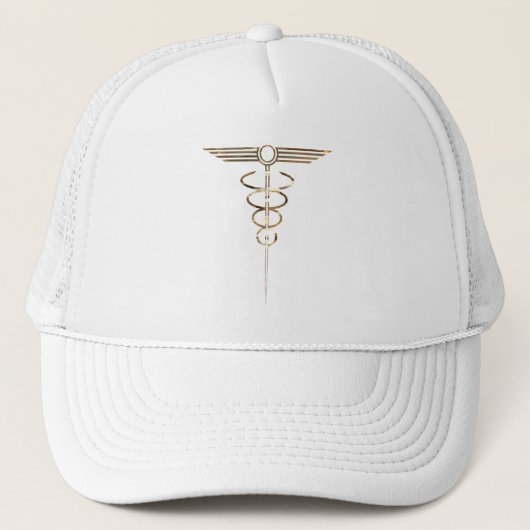 Art Deco Caduceus Truckerkappe (Vorderseite)