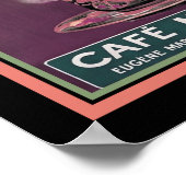 Art Deco Cafe Martin Coffee Ad Poster (Ecke)