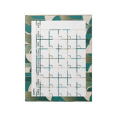 Art Deco Calendar Notepad Notizblock (Rotiert)