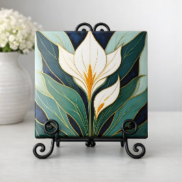 Art Deco Calla-Lilie-Blume Fliese