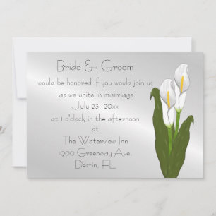 Art Deco Calla Lily Einladung
