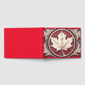 Art Deco Canadian Art Maple Leaf Gästebuch (Voll)