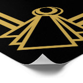 Art Deco "Candy Bar" Gatsby Style Black & Gold Poster (Ecke)