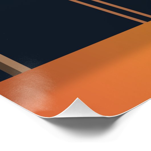 Art Deco Cat Poster (Ecke)