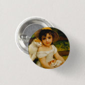 Art Deco Cats Button (Vorne & Hinten)