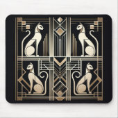 Art Deco Cats Mousepad (Vorne)