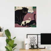 Art Deco Cats Poster (Heimbüro)