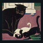 Art Deco Cats Poster<br><div class="desc">Anpassbare Art-Deco-Originale, Gedicht an veränderter Kunst</div>